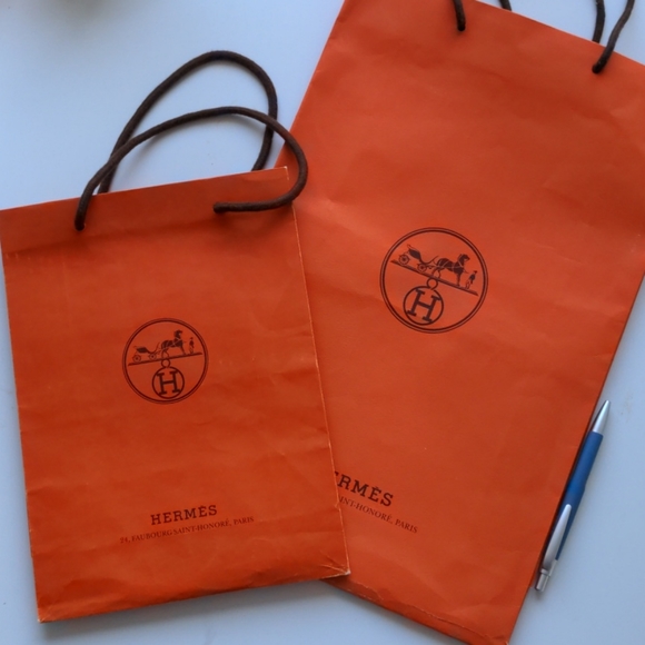 Hermes shopping bags x 2 - Picture 4 of 9